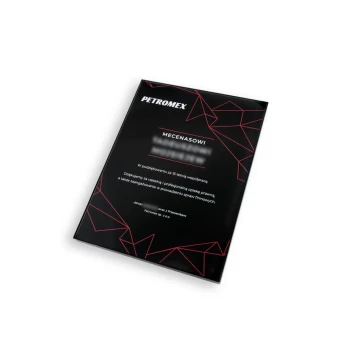 Exclusive Black Glass Recognition Diploma - dimensions: 400x300mm - DUV042