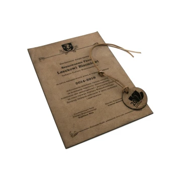 Leather Diploma Bound with Thong - DSK007