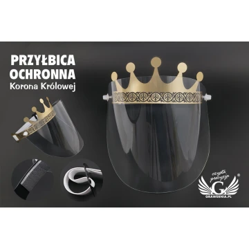 Protective Face Shield - Queen's Crown - PCA002