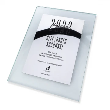 Glass Recognition Diploma - Mirror Laminate Laser Engraved - DSZ054