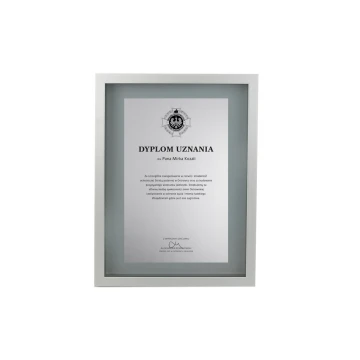 Glass Diploma in Silver Frame - DWR3