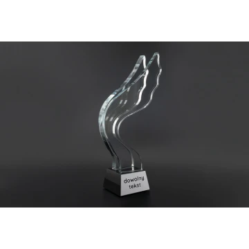 Glass Trophy in Case - Wings - TSZ105