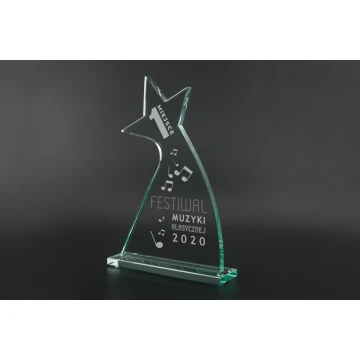 Glass Trophy in Case - Star 2 - TSZ104
