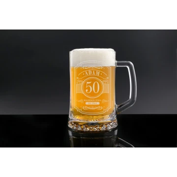 Birthday Beer Mug with Engraving - Beer Lover - KUF005