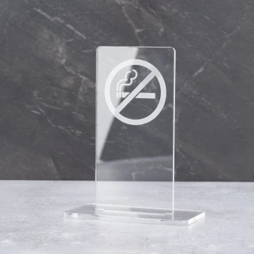 No Smoking Sign - Acrylic Model Z002
