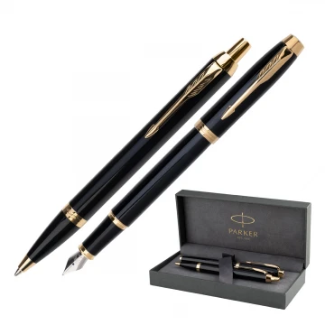 Parker IM Core Black GT Set - Fountain Pen and Ballpoint Pen - PAR210-DUO-PRO