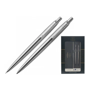 Parker Jotter Core Steel CT Pencil and Pen Set - PAR179-DUO-CT